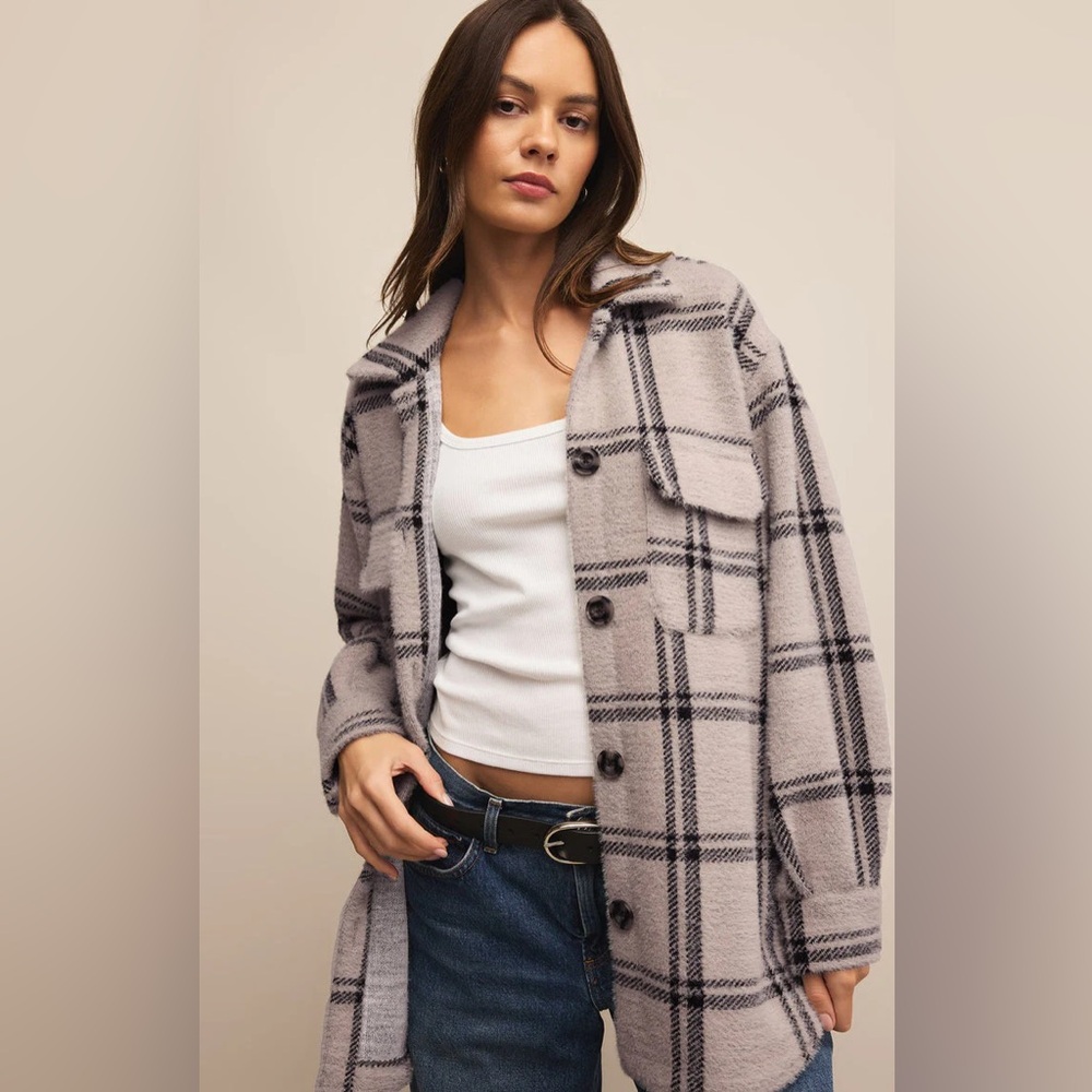 Z Supply Plaid Shirt Jacket